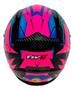 Imagem de Capacete Moto Fechado Gtx Fox Fw3 Oculos Interno Tamanho Do Capacete Cor Rosa E Azul