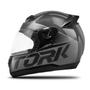 Imagem de Capacete Moto Fechado Liberty Evolution G7 Viseira Cristal Preto/Cinza Inmetro Tamanho 56 - Pro Tork