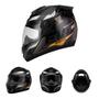 Imagem de Capacete Moto Fechado Preto G8 EVO Viseira Cristal Inmetro Tamanho 62 CAP-736BLK - Pro Tork