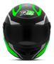 Imagem de Capacete Moto Fechado Pro Tork R8 Air Preto Verde Fosco Viseira Fume Diversos Tamanhos + Capa de Chuva PVC Pioneira