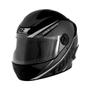 Imagem de Capacete Moto Fechado R8 Pro Preto Viseira Cristal Inmetro Tamanho 58 - Pro Tork