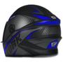 Imagem de Capacete Moto Fechado R8 Pro Tork Lançamento Azul Viseira Fumê Tamanhos 56 58 60