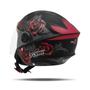 Imagem de Capacete Moto Feminino Aberto New Liberty 3 Floral Lindo Fosco Pro tork Azul Vermelho e Rosa