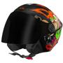 Imagem de Capacete Moto Feminino Aberto Pro Tork Liberty New Coyote Vis. Fumê Desenho Lobo Envio Imediato