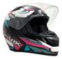 Imagem de Capacete Moto Feminino Ebf New Spark Esportivo C/ Narigueira