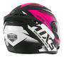 Imagem de Capacete Moto Feminino Fechado Mixs Mx2 Fokker Storm Esportivo Preto Rosa