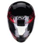 Imagem de Capacete Moto Feminino Fly F-9 Lyrical Preto Brilhante Vermelho