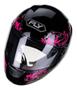 Imagem de Capacete Moto Feminino Fly F-9 Lyrical Preto Rosa