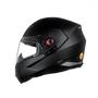 Imagem de Capacete Moto Feminino Masculino Bieffe B40 Classic Oculos Solar Preto Fosco