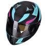 Imagem de Capacete Moto Feminino Peels Icon Fast Verde Agua Fosco