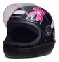 Imagem de Capacete Moto Feminino Taurus Formula 1 Femme Preto C/ Flor Rosa