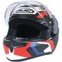 Imagem de Capacete Moto Hjc C10 Tins Branco Vermelho Preto Azul Fosco