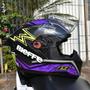 Imagem de Capacete Moto Masculino Bieffe B12 Qtr Roxo Fosco Aerofolio