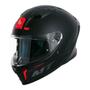 Imagem de Capacete moto masculino mt helmets stinger 2 solid a1 preto fosco 56 + viseira v-28b fume