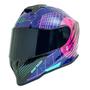 Imagem de Capacete Moto Mormaii M1 Starry Azul Rosa Brilho