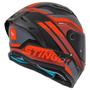 Imagem de Capacete moto motoqueiro mt helmets stinger 2 templo b5 preto vermelho fosco tam 60