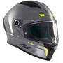 Imagem de Capacete Moto Mt Stinger2 Solid A12 Cinza Grey Viseira Prata