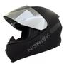 Imagem de Capacete Moto Norisk Razor Preto Fosco + Viseira Prata