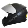 Imagem de Capacete Moto Norisk Razor Preto Fosco + Viseira Prata