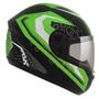 Imagem de Capacete Moto Peels Fechado Spike Prisma Preto Fosco Verde