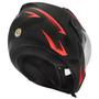 Imagem de Capacete Moto Peels Mirage Storm Preto Fosco Vermelho Com Óculos Solar