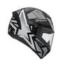 Imagem de Capacete Moto Peels Spike 2 1ST Preto e Prata Brilhante Motociclista