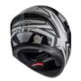 Imagem de Capacete Moto Peels Spike 2 1St Preto Prata Metal Tamanho 58