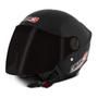 Imagem de Capacete Moto Pro Tork Aberto New Liberty 3 Three Preto Brilhante Com Viseira Fumê + Capa de Chuva Pioneira