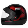 Imagem de Capacete Moto Pro Tork Automático Sm Preto E Vermelho 788 58