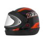 Imagem de Capacete Moto Pro Tork New Semiautomático Preto E Laranja 58