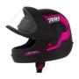 Imagem de Capacete Moto Pro Tork Semiautomático Preto E Rosa 788 58