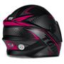 Imagem de Capacete Moto R8 Pro Fosco Com Viseira Fumê Rosa Tamanho 60 Pro Tork