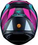 Imagem de Capacete Moto Race Tech Sector Exilio Preto Fosco Rosa Verde