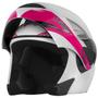 Imagem de Capacete Moto Robocop Escamoteável Articulado V-pro Jet 2 Carbon Branco Feminino Masculino Pro Tork