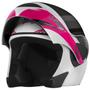 Imagem de Capacete Motociclista Escamoteavel Feminino Masculino ProTork V-Pro Jet 2 Carbon Visera Fumê Fechado