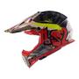 Imagem de Capacete Motociclista Para Trilha Ls2 Mx437 Crusher Vermelho