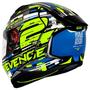 Imagem de Capacete MT Helmets Revenge 2 Baye Matt Azul e Amarelo