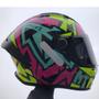 Imagem de Capacete Mt Stinger 2 Meld C8 Pink Rosa Brilho + Vis Fumê