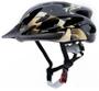 Imagem de Capacete Mtb Ciclismo Raptor 2 Tam M 54 a 58cm Com LED e Viseira Preto e Dourado Tsw