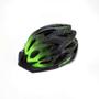Imagem de Capacete Mtb Ciclismo Raptor 3 Tam G 57 a 61cm Com LED e Viseira Preto e Verde Tsw