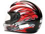 Imagem de Capacete MX Cobra Plus Mixs Preto com Vermelho - Tam. 60