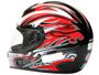 Imagem de Capacete MX Cobra Plus Mixs Preto com Vermelho Tamanho 60