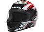 Imagem de Capacete MX Cobra Plus Mixs Preto com Vermelho Tamanho 60