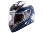 Imagem de Capacete MX5 Blade Mixs Branco e Azul Tam. 58