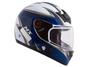 Imagem de Capacete MX5 Blade Mixs Branco e Azul Tam. 60