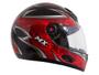 Imagem de Capacete MX5 Blade Mixs Preto e Vermelho Tam. 60