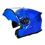 Imagem de Capacete Norisk Escamoteável Motion Monocolor Azul Articulado Robocop Com Óculos