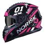 Imagem de Capacete Norisk Ff302 Tokyo Preto/rosa Com Viseira Solar