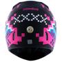 Imagem de Capacete Norisk FF391 Pixel Preto Azul Rosa Fosco Feminino