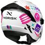 Imagem de Capacete Norisk Neo Buddy Branco e Rosa - Branco+Rosa